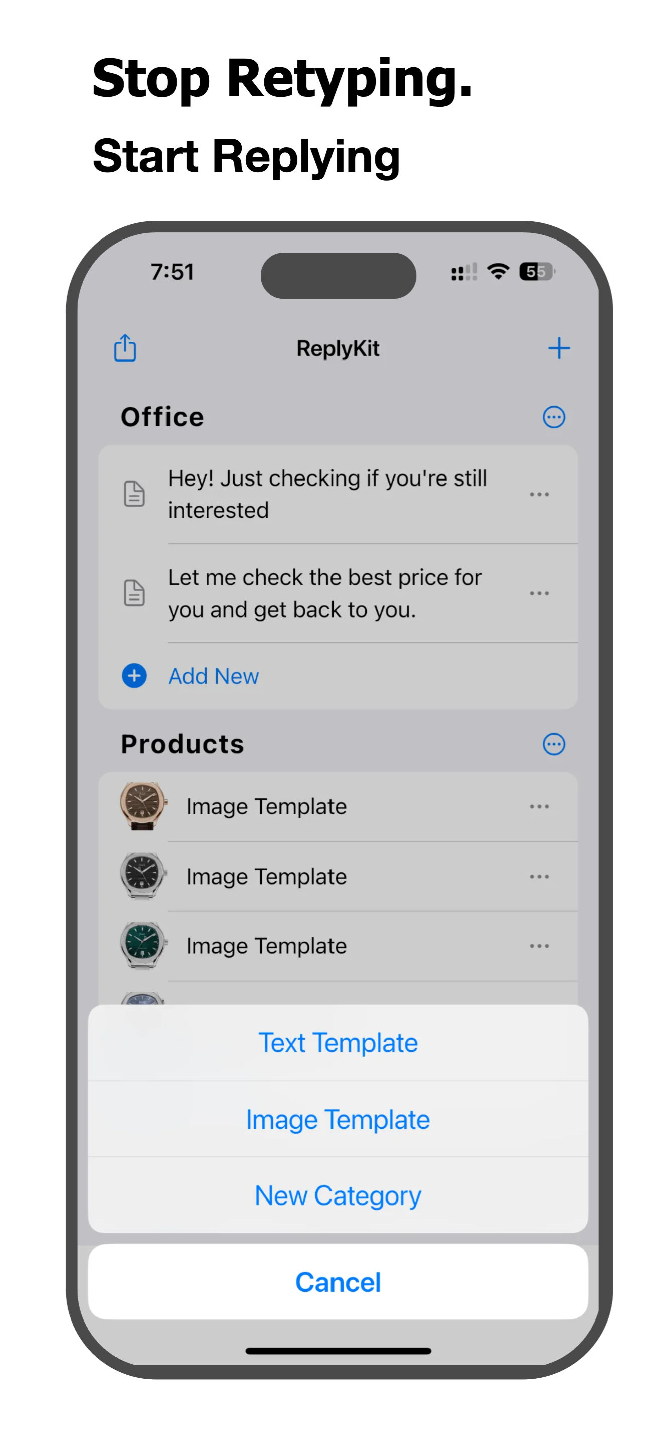 Stop Retyping, Start Replying